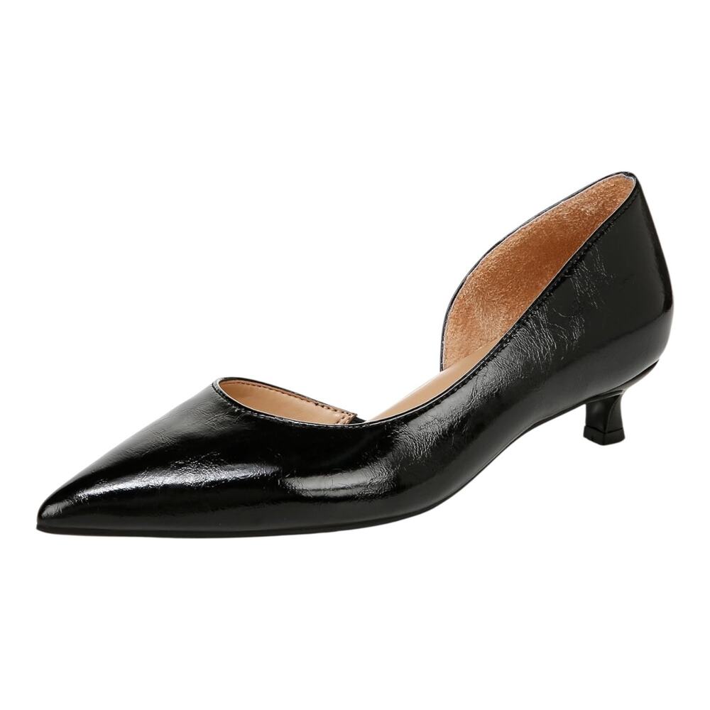 Naturalizer Women's Gallent D'Orsay Kitten Heel Pumps Black Size 9 1/2